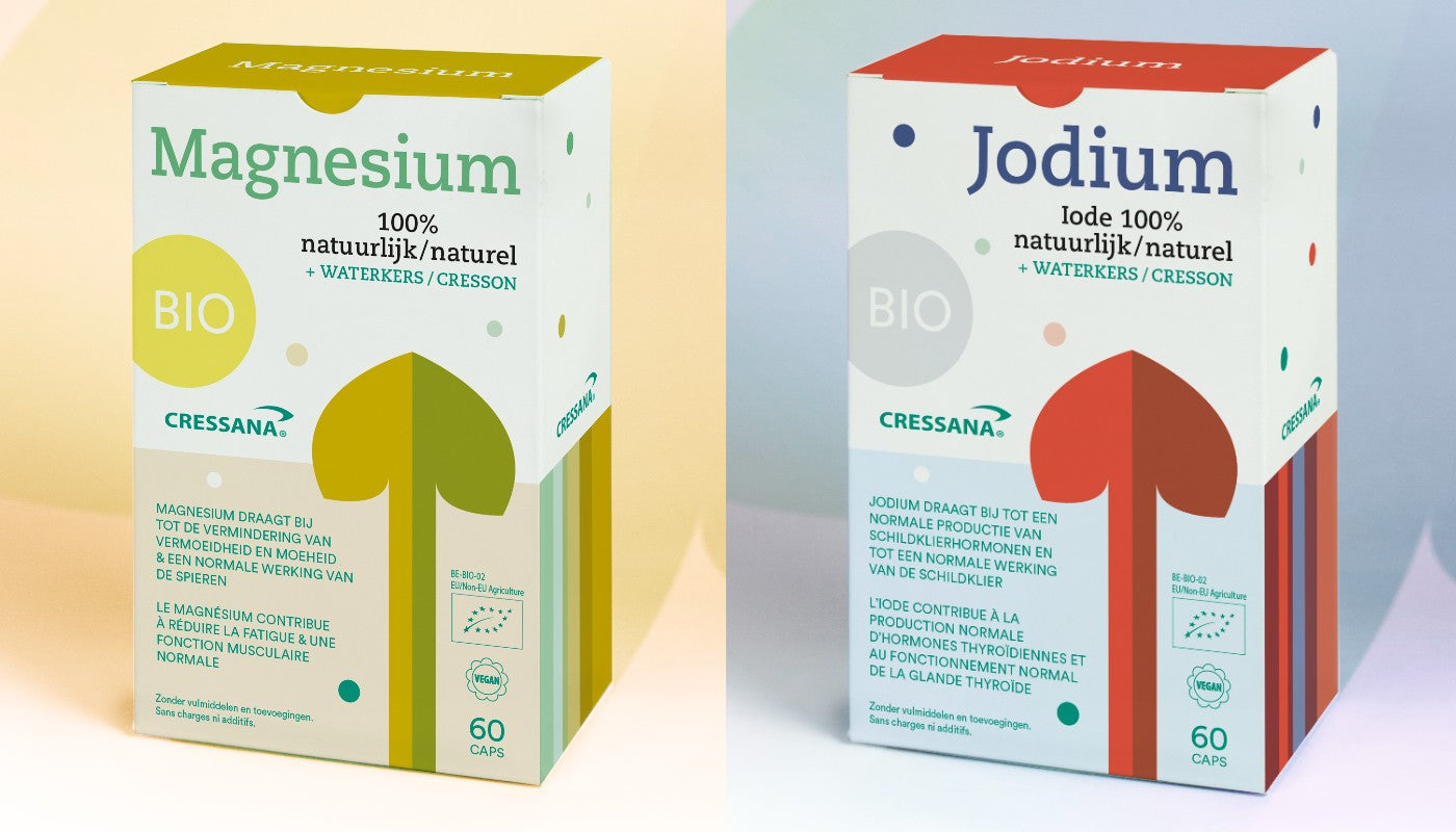 Nieuw! Magnesium bio en Jodium bio Cressana® Nederland