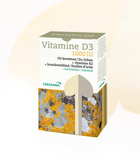 Vitamin D3 1000IU/25mcg &amp; K2 plant-based