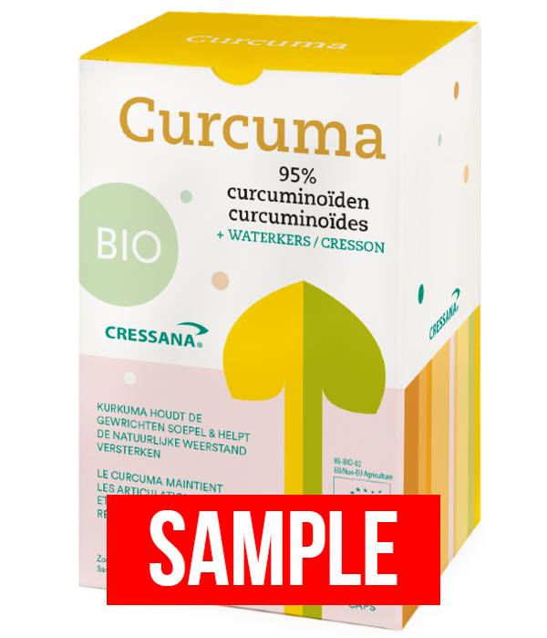 Sample Curcuma BIO - 6 capsules Cressana® Nederland